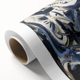 Abstract Art for Sale - Bold Black & Blue Contemporary Painting