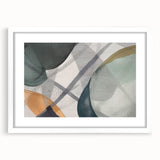 Abstract Canvas Wall Art – Contemporary Painting in Green & Beige