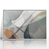 Abstract Canvas Wall Art – Contemporary Painting in Green & Beige