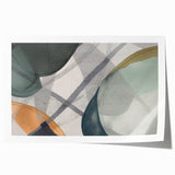 Abstract Canvas Wall Art – Contemporary Painting in Green & Beige