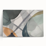 Abstract Canvas Wall Art – Contemporary Painting in Green & Beige