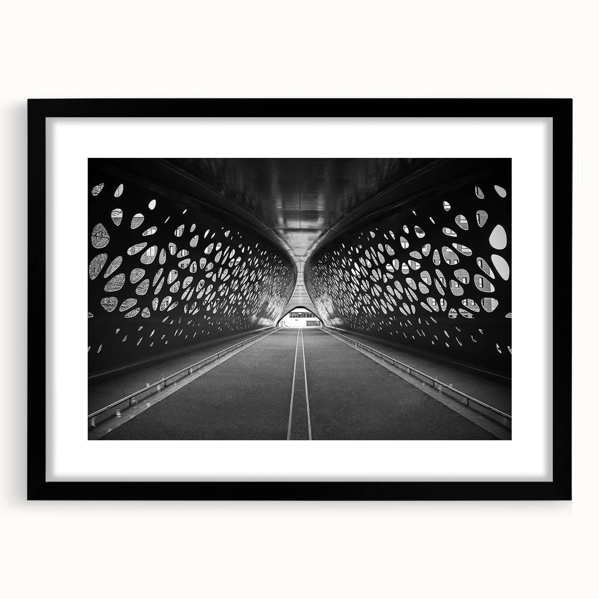 Modern Urban Landscape Art - Abstract City Tunnel Photography