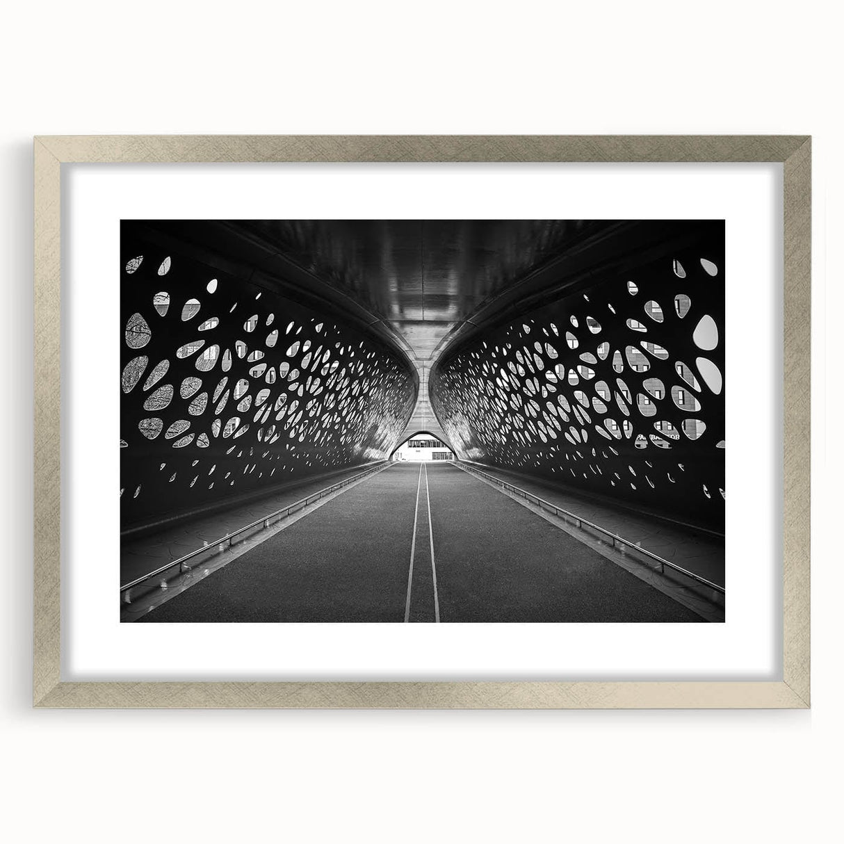 Modern Urban Landscape Art - Abstract City Tunnel Photography