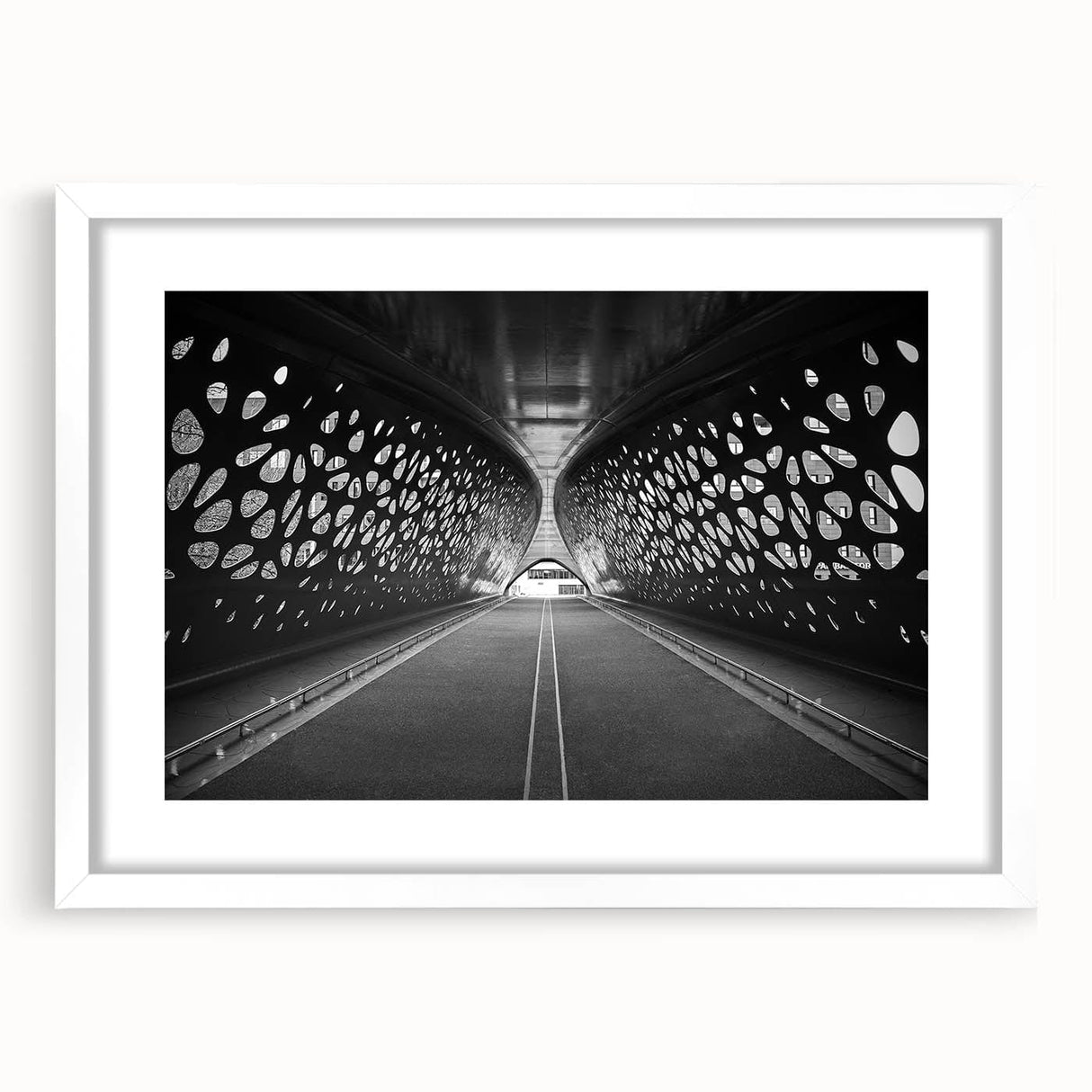 Modern Urban Landscape Art - Abstract City Tunnel Photography
