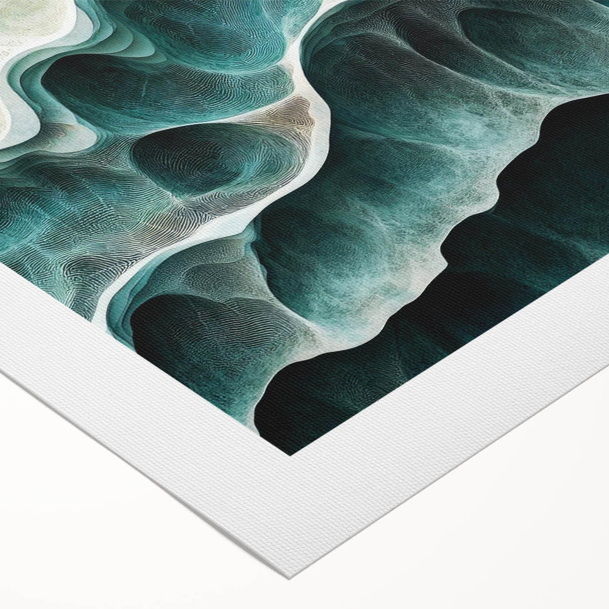 Abyss Layers – Fluid Abstract Art Collection in Teal and Green