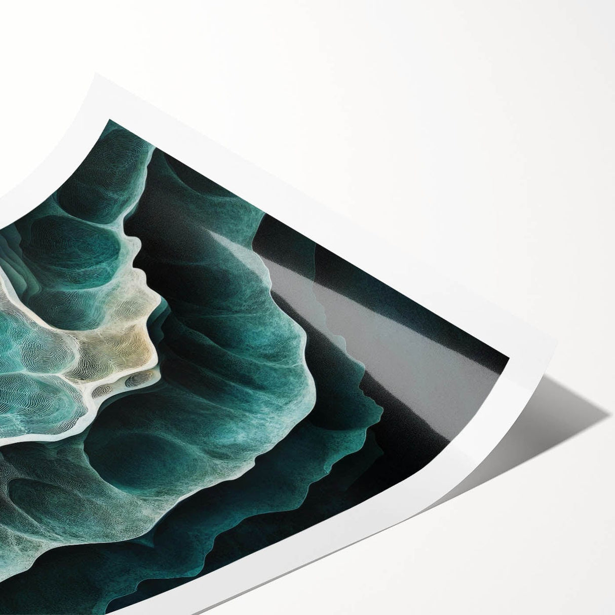 Abyss Layers – Fluid Abstract Art Collection in Teal and Green