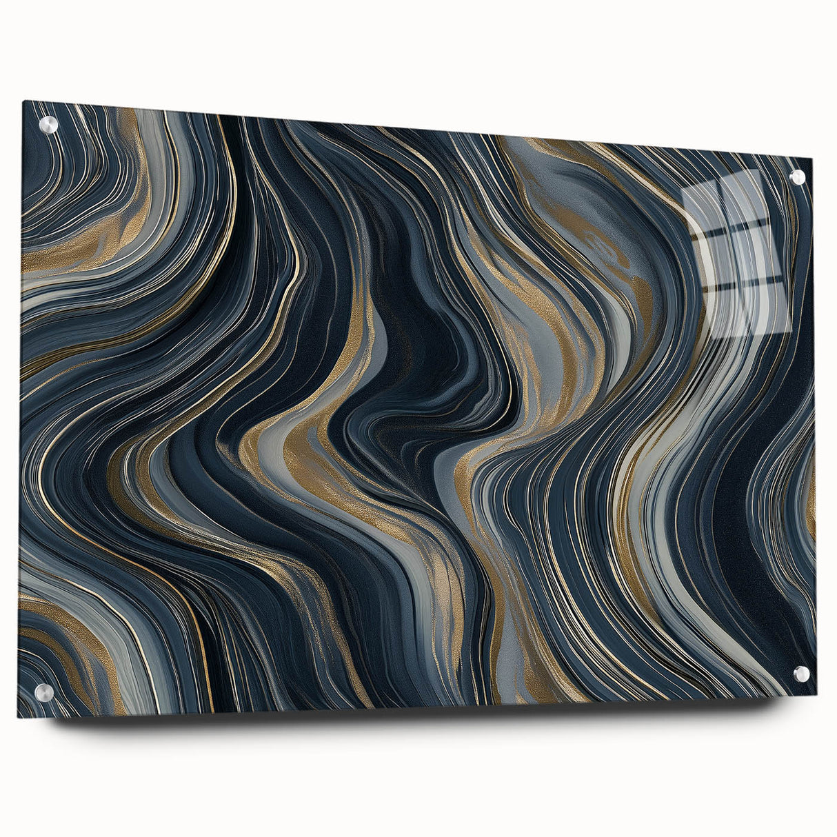 Modern Black and Gold Abstract Wall Art - Luxury Canvas Print