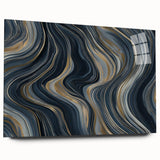 Modern Black and Gold Abstract Wall Art - Luxury Canvas Print