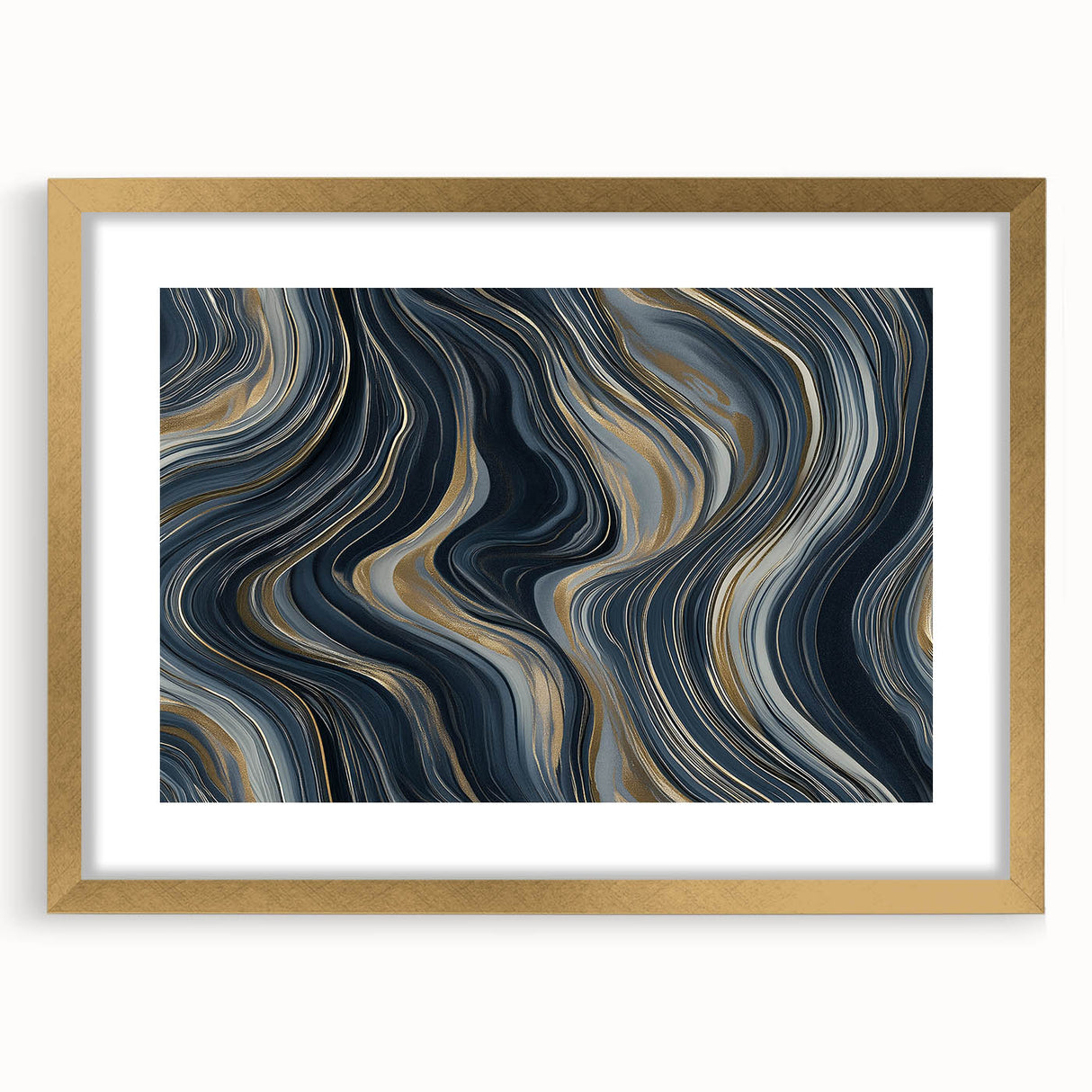 Modern Black and Gold Abstract Wall Art - Luxury Canvas Print