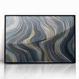 Modern Black and Gold Abstract Wall Art - Luxury Canvas Print