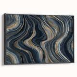 Modern Black and Gold Abstract Wall Art - Luxury Canvas Print