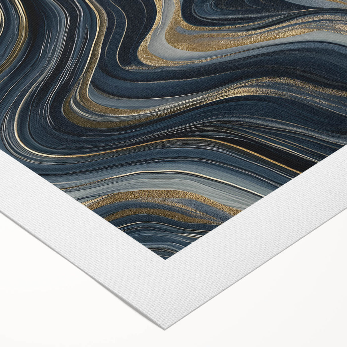 Modern Black and Gold Abstract Wall Art - Luxury Canvas Print