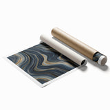 Modern Black and Gold Abstract Wall Art - Luxury Canvas Print