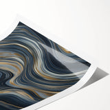 Modern Black and Gold Abstract Wall Art - Luxury Canvas Print