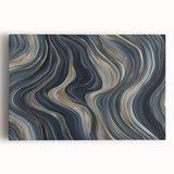 Modern Black and Gold Abstract Wall Art - Luxury Canvas Print