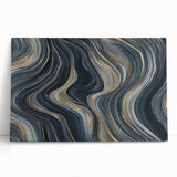 Modern Black and Gold Abstract Wall Art - Luxury Canvas Print