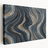 Modern Black and Gold Abstract Wall Art - Luxury Canvas Print