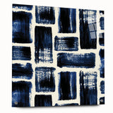 Earthen Harmony Abstracts – Royal Blue & Black Modern Wall Art