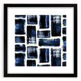 Earthen Harmony Abstracts – Royal Blue & Black Modern Wall Art