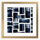 Earthen Harmony Abstracts – Royal Blue & Black Modern Wall Art
