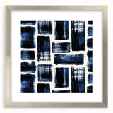 Earthen Harmony Abstracts – Royal Blue & Black Modern Wall Art