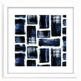 Earthen Harmony Abstracts – Royal Blue & Black Modern Wall Art