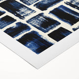 Earthen Harmony Abstracts – Royal Blue & Black Modern Wall Art