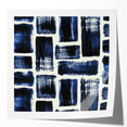 Earthen Harmony Abstracts – Royal Blue & Black Modern Wall Art