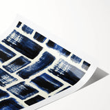 Earthen Harmony Abstracts – Royal Blue & Black Modern Wall Art