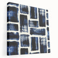 Earthen Harmony Abstracts – Royal Blue & Black Modern Wall Art