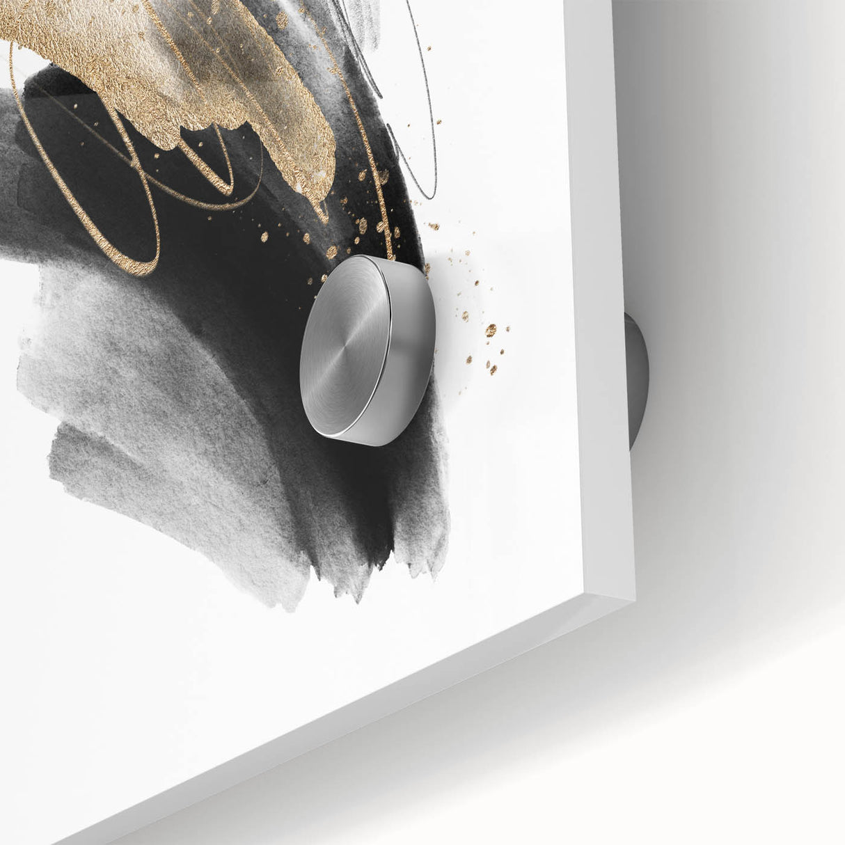 Abstract Geometric Framed Wall Art – Minimalist Design in Monochrome