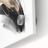 Abstract Geometric Framed Wall Art – Minimalist Design in Monochrome