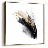 Abstract Geometric Framed Wall Art – Minimalist Design in Monochrome