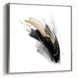 Abstract Geometric Framed Wall Art – Minimalist Design in Monochrome