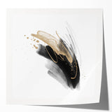 Abstract Geometric Framed Wall Art – Minimalist Design in Monochrome