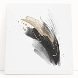 Abstract Geometric Framed Wall Art – Minimalist Design in Monochrome