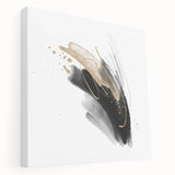 Abstract Geometric Framed Wall Art – Minimalist Design in Monochrome