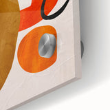 Abstract Wall Art – Moody Modern Canvas in Orange, Gold & Black