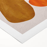 Abstract Wall Art – Moody Modern Canvas in Orange, Gold & Black