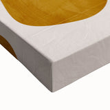 Abstract Wall Art – Moody Modern Canvas in Orange, Gold & Black