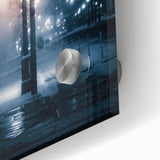 Contemporary City Wall Decor - Moody Winter Urban Scene Print