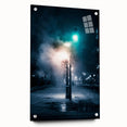 Contemporary City Wall Decor - Moody Winter Urban Scene Print