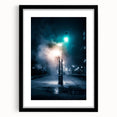 Contemporary City Wall Decor - Moody Winter Urban Scene Print