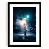 Contemporary City Wall Decor - Moody Winter Urban Scene Print