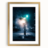 Contemporary City Wall Decor - Moody Winter Urban Scene Print