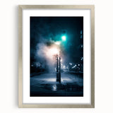 Contemporary City Wall Decor - Moody Winter Urban Scene Print
