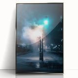 Contemporary City Wall Decor - Moody Winter Urban Scene Print