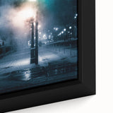 Contemporary City Wall Decor - Moody Winter Urban Scene Print