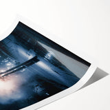 Contemporary City Wall Decor - Moody Winter Urban Scene Print
