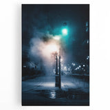 Contemporary City Wall Decor - Moody Winter Urban Scene Print